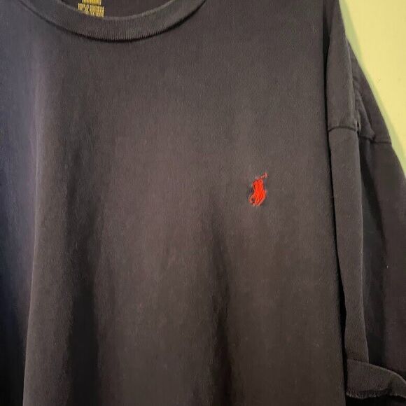 Polo Ralph Lauren Normcore Minimalist Navy Blue Crew Neck Men's T-Shirt SZ XL - Picture 5 of 5